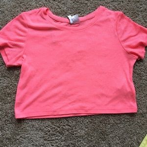 Hot pink crop top